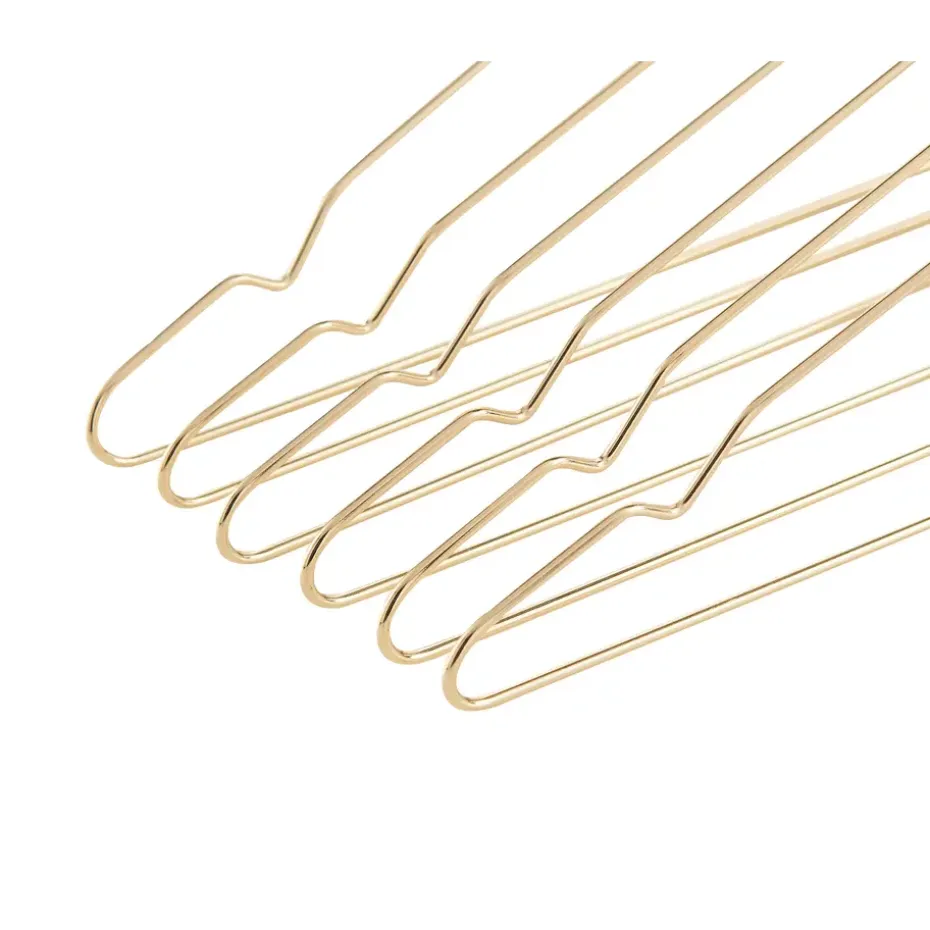 20 Metalen Kleerhangers, Ultra-dunne en Ruimtebesparende Kledinghangers, Goud