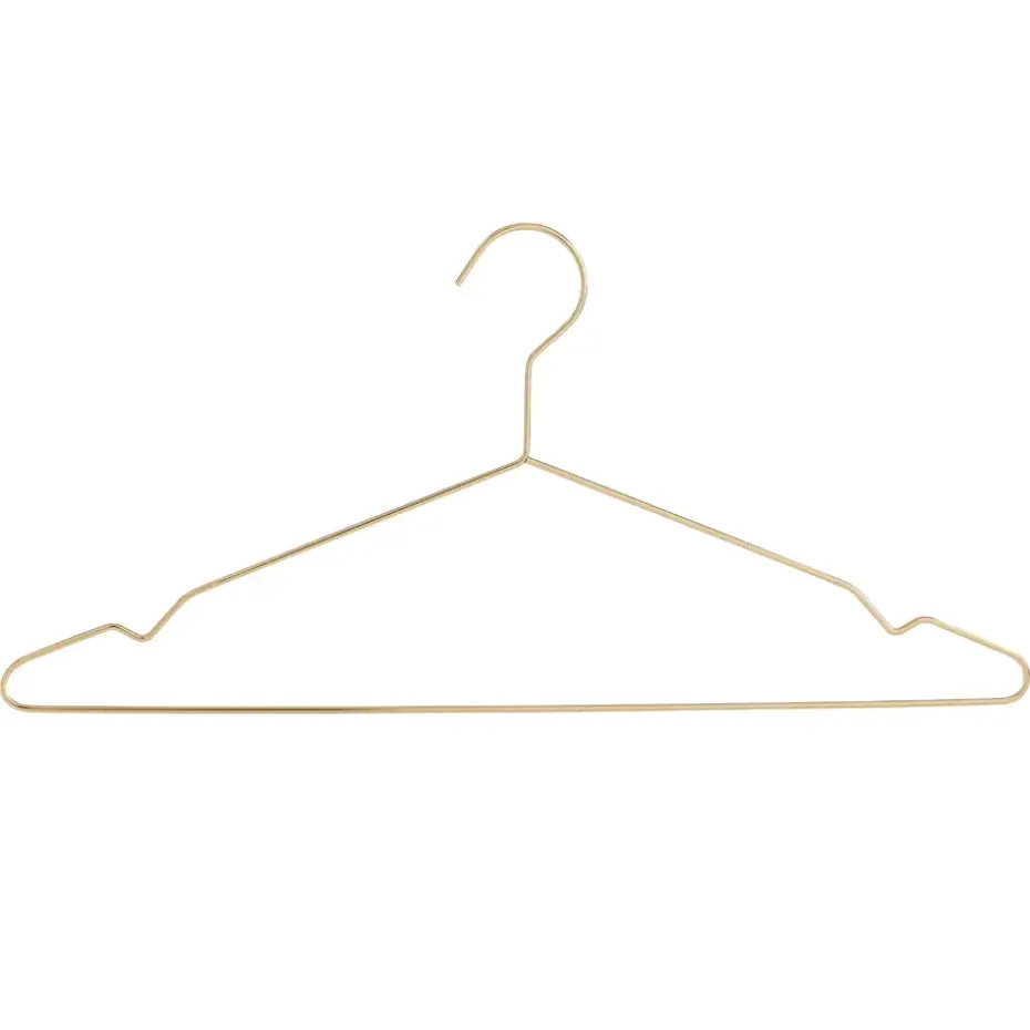 20 Metalen Kleerhangers, Ultra-dunne en Ruimtebesparende Kledinghangers, Goud