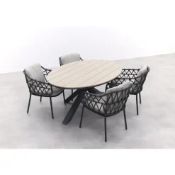 4 Seasons Calpi / GI Edison 180 x 115 cm. tafel - ovale tuinset