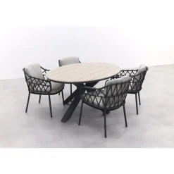 4 Seasons Calpi / GI Edison 180 x 115 cm. tafel - ovale tuinset