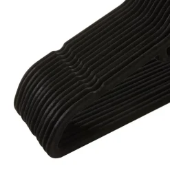 ACAZA - 50 Anti-slip kleerhangers - Zwarte haak