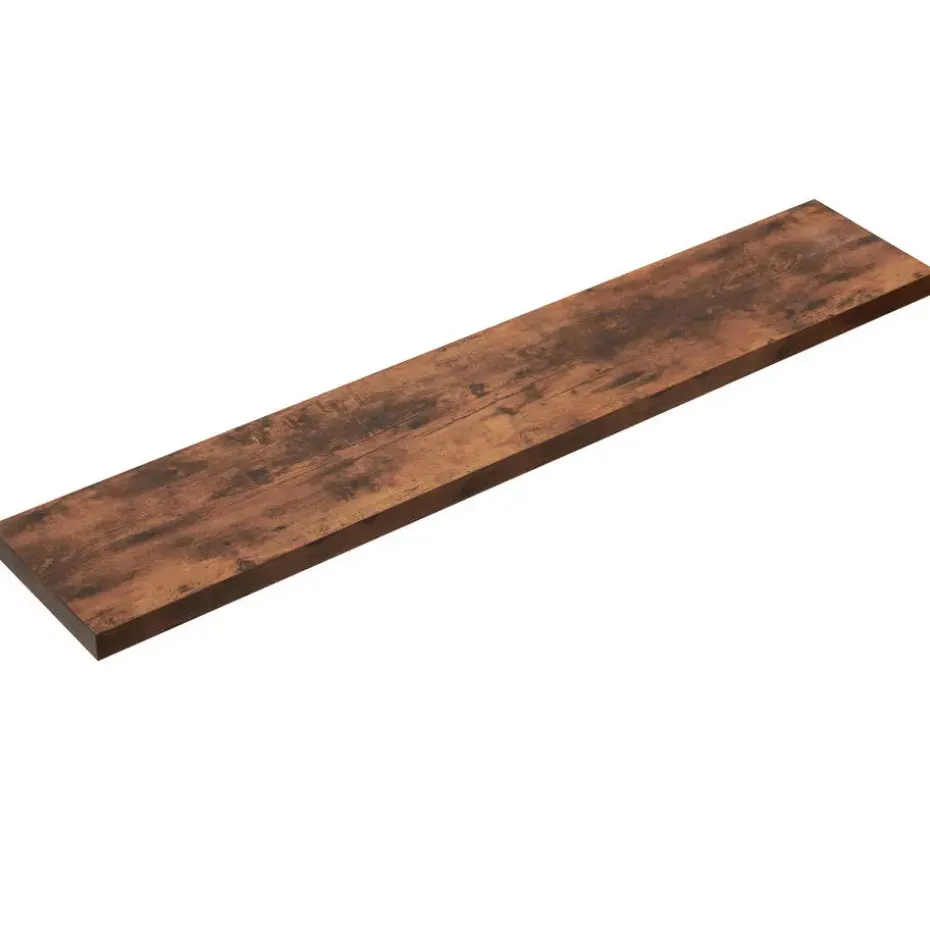 ACAZA Boekenplank van 140 cm lang - industrieel Design - Vintage bruin
