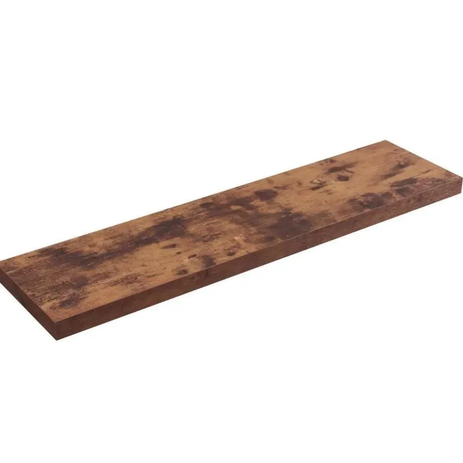 ACAZA Boekenplank van 100 cm lang - industrieel Design - Vintage bruin