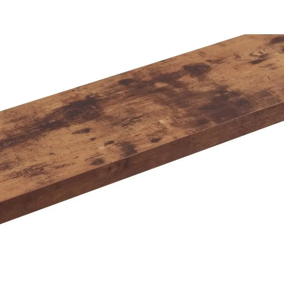 ACAZA Boekenplank van 100 cm lang - industrieel Design - Vintage bruin
