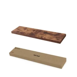 ACAZA Boekenplank van 100 cm lang - industrieel Design - Vintage bruin
