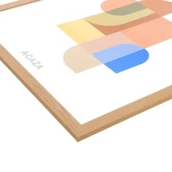 ACAZA Fotokader - Fotolijst van 60x80 cm - Warm Oak - MDF - Plexiglas