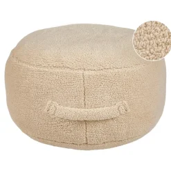 ADLANA - Poef - Beige - Stof