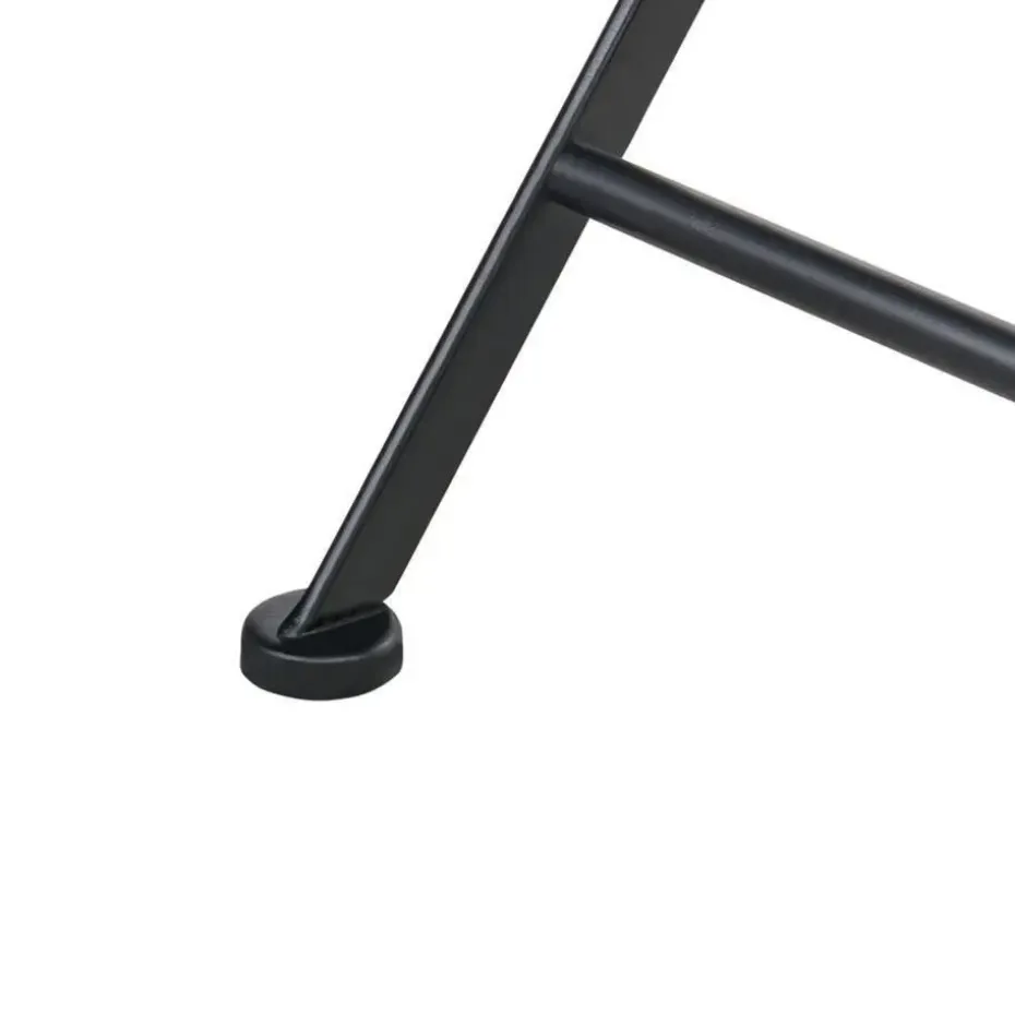 AGGIUS - Set van 2 tuinstoelen - Zwart - IJzer