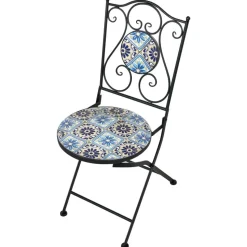 AGGIUS - Set van 2 tuinstoelen - Zwart - IJzer