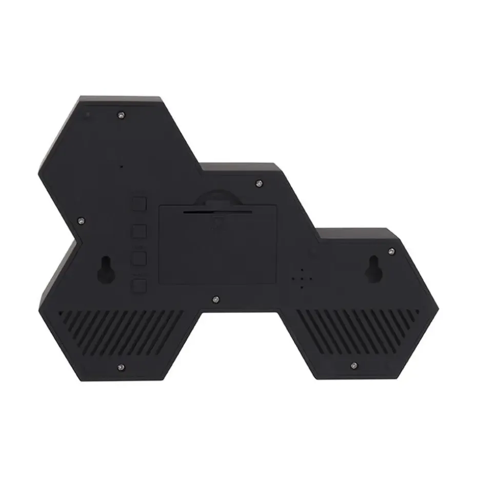Alarm clock Six in the Mix rubberized black.
