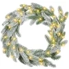 ALBINI - Krans met LED - Groen - 45 cm - Synthetisch