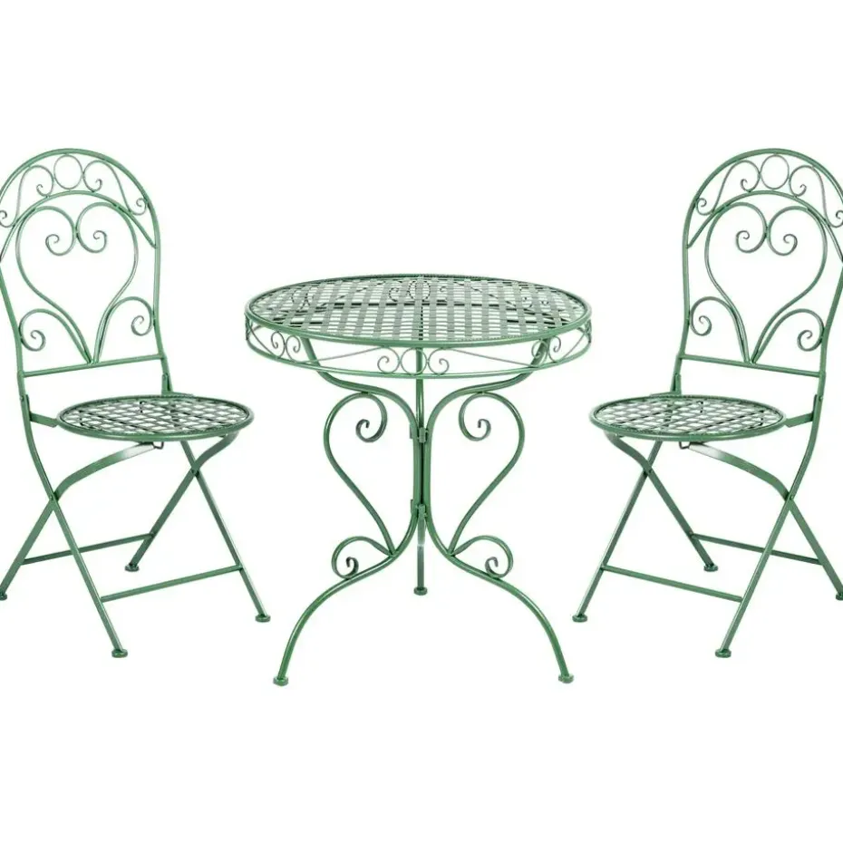 ALBINIA - Bistroset voor 2 - Groen - Metaal
