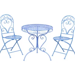 ALBINIA - Bistroset voor 2 - Blauw - Metaal