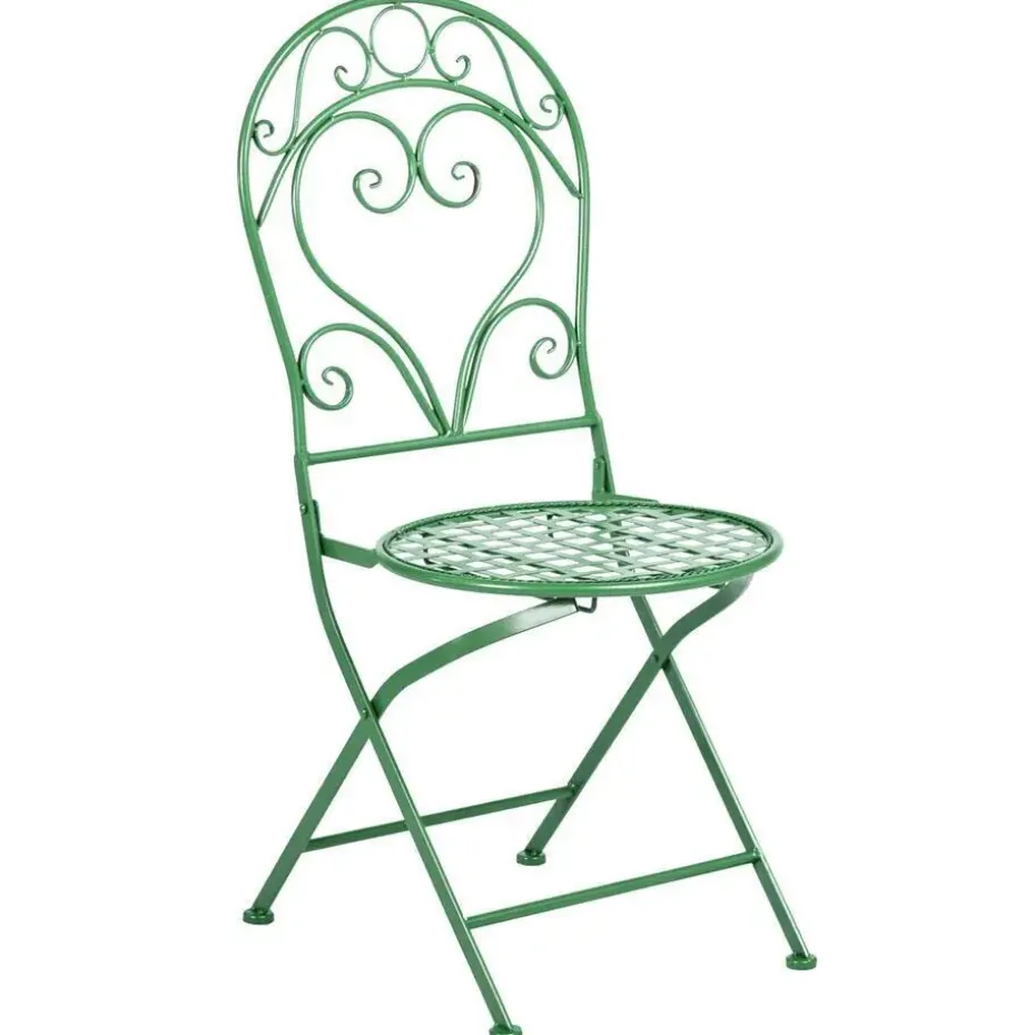 ALBINIA - Tuinstoel set van 2 - Groen - Metaal