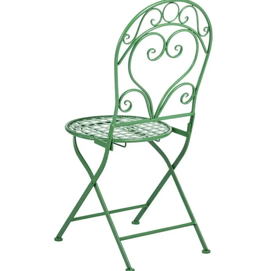 ALBINIA - Tuinstoel set van 2 - Groen - Metaal