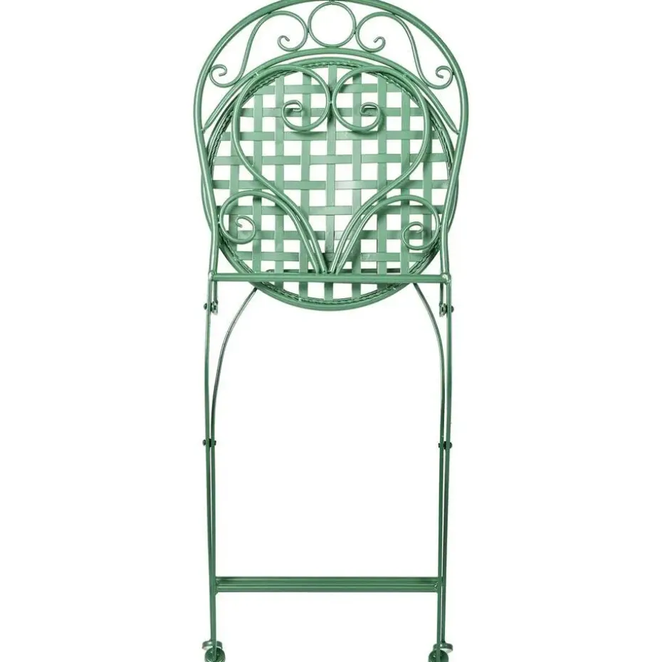ALBINIA - Tuinstoel set van 2 - Groen - Metaal