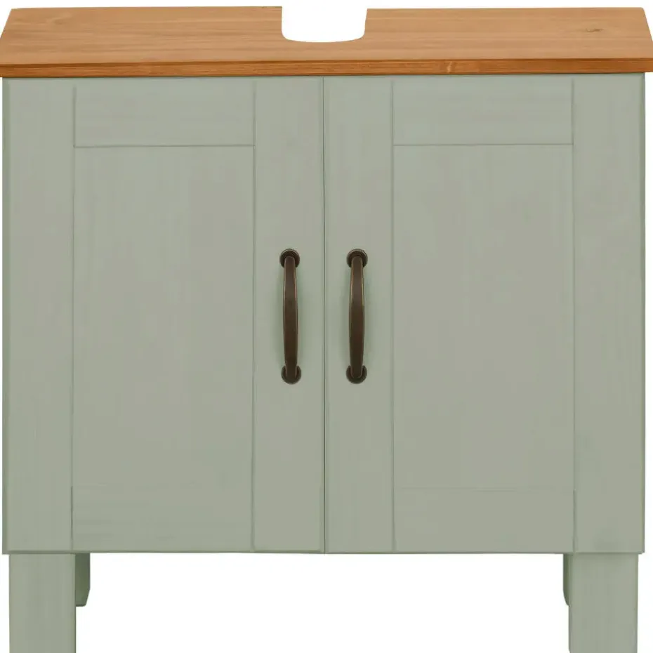 Alby - Wastafelonderkast 60 cm met 2 deuren in groen