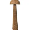 ALERO - Staande lamp - Bruin - Rotan