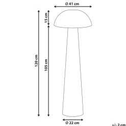 ALERO - Staande lamp - Bruin - Rotan
