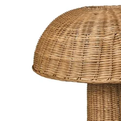 ALERO - Staande lamp - Bruin - Rotan