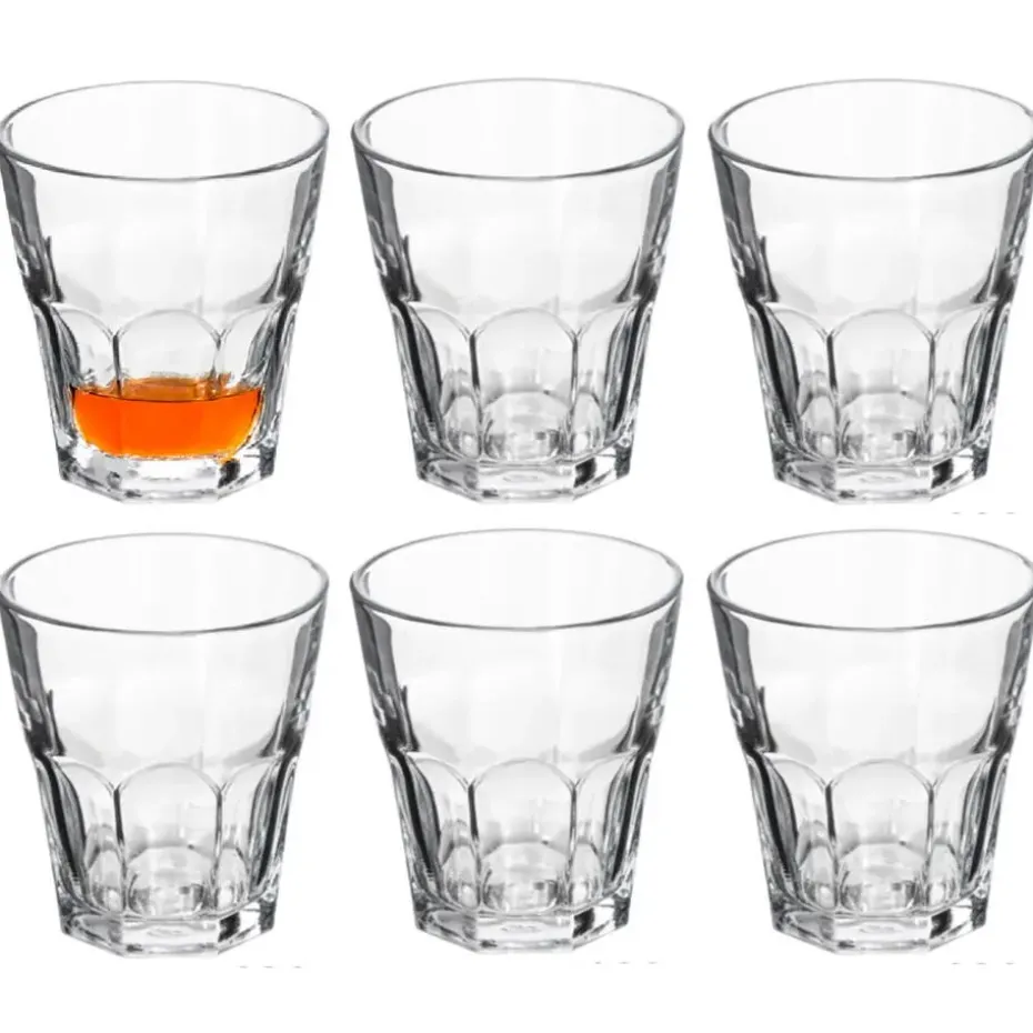 Alessandro Waterglas Casablanco - 180 ml - 6 stuks - 8 x 8,5cm