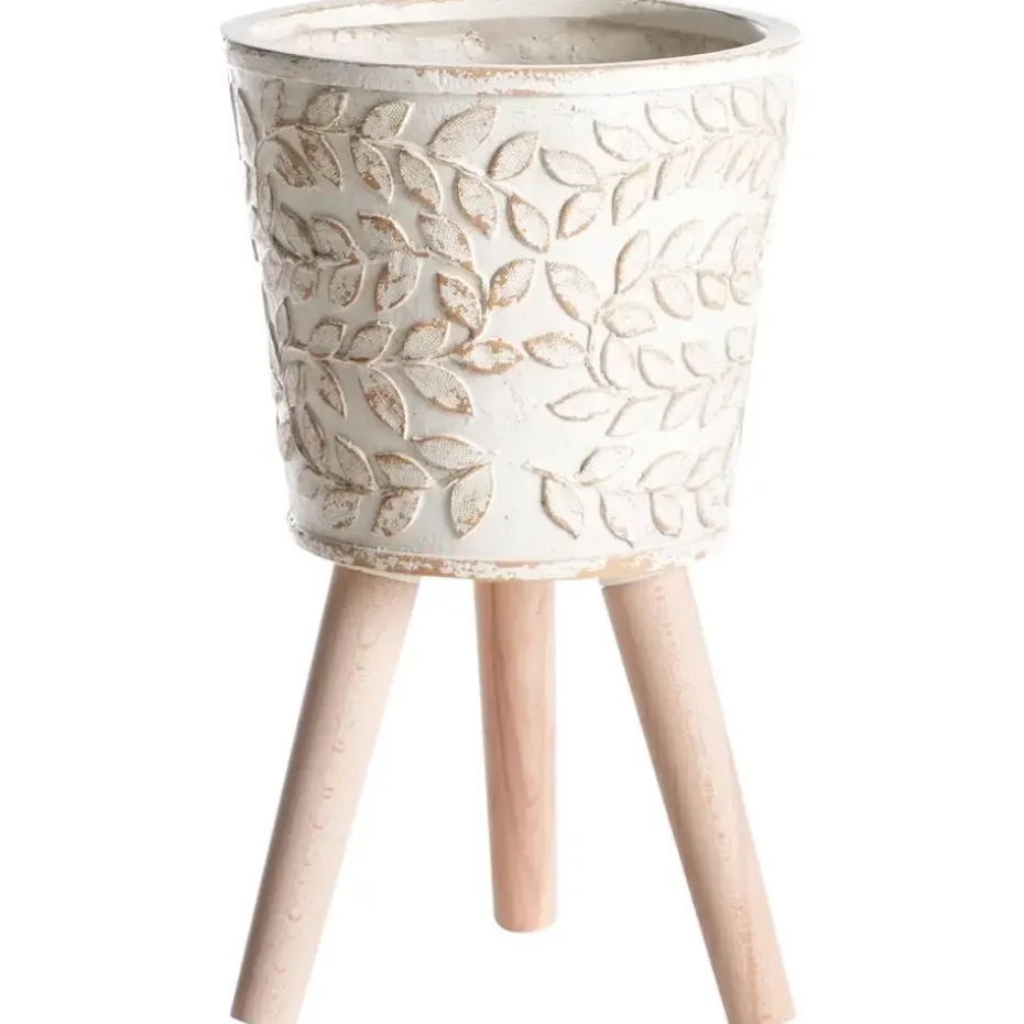 ALIARTOS- Bloempot - Gebroken wit - 43 cm - MgO