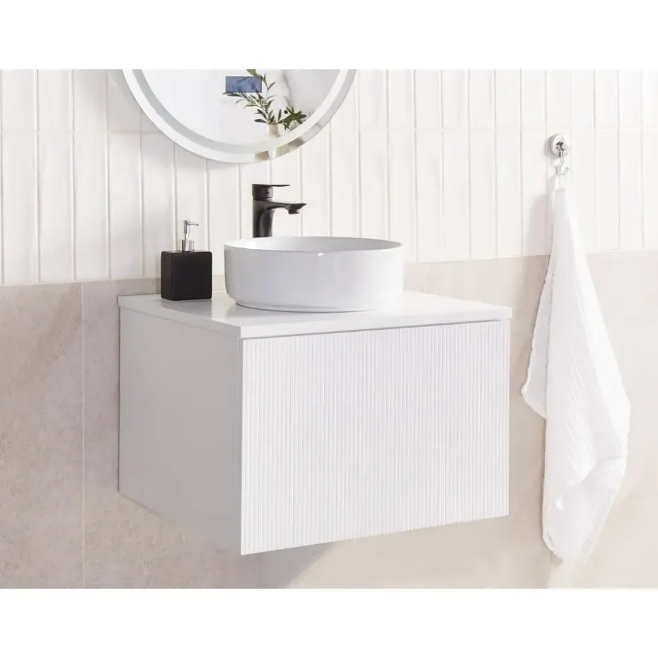 ALZIRA - Badkamermeubel - Wit - 60 x 52 cm - Hout