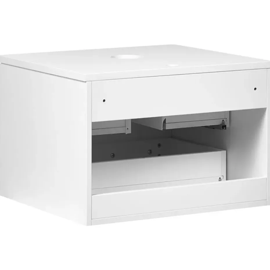 ALZIRA - Badkamermeubel - Wit - 60 x 52 cm - Hout