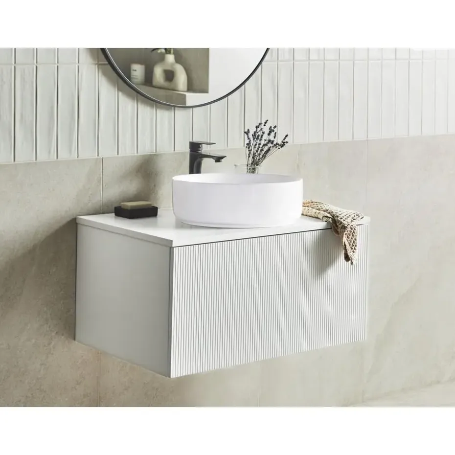 ALZIRA - Badkamermeubel - Wit - 80 x 52 cm - Hout