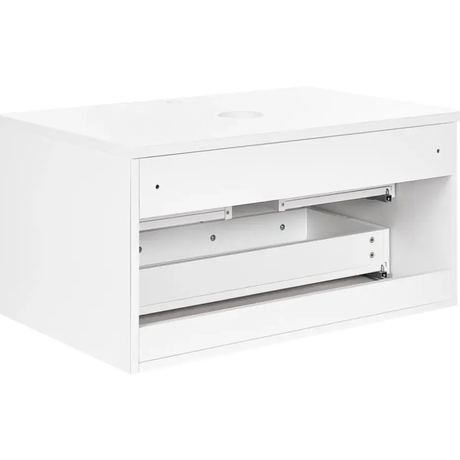 ALZIRA - Badkamermeubel - Wit - 80 x 52 cm - Hout