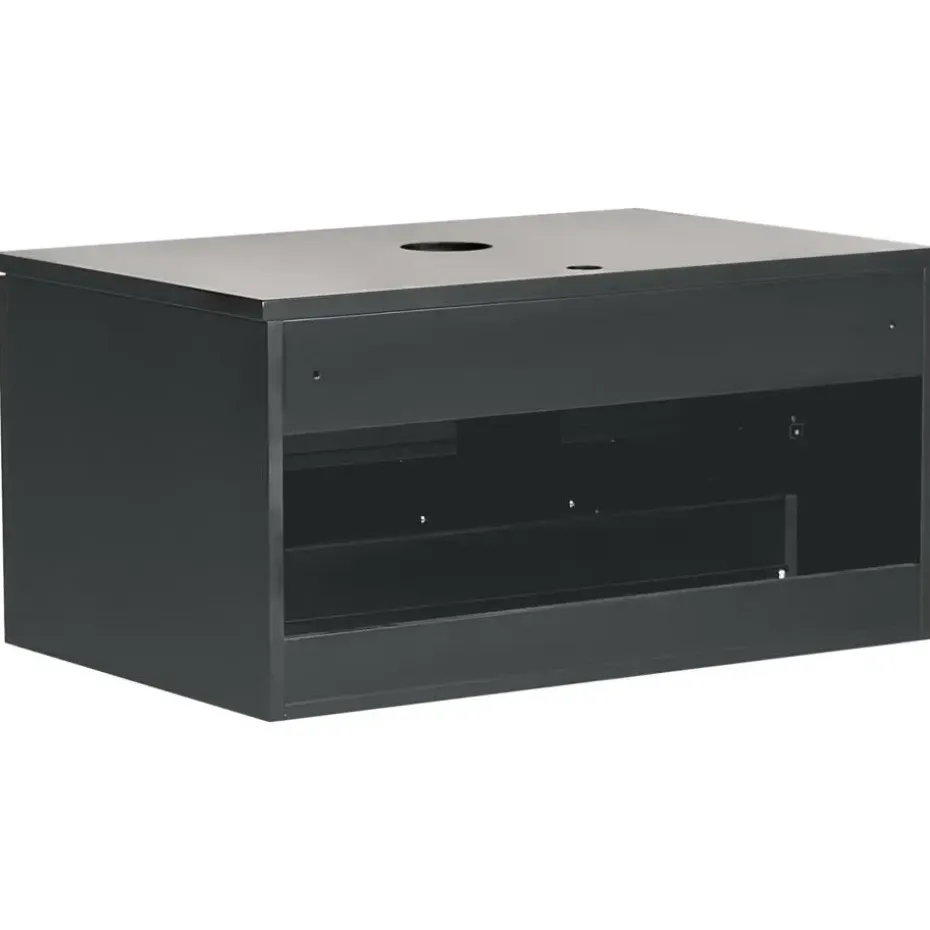 ALZIRA - Badkamermeubel - Zwart - 80 x 52 cm - Hout