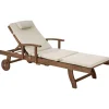 AMANTEA PREMIUM II - Tuinligstoel - Taupe - Acaciahout