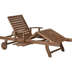 AMANTEA PREMIUM II - Tuinligstoel - Lichtbeige - Acaciahout