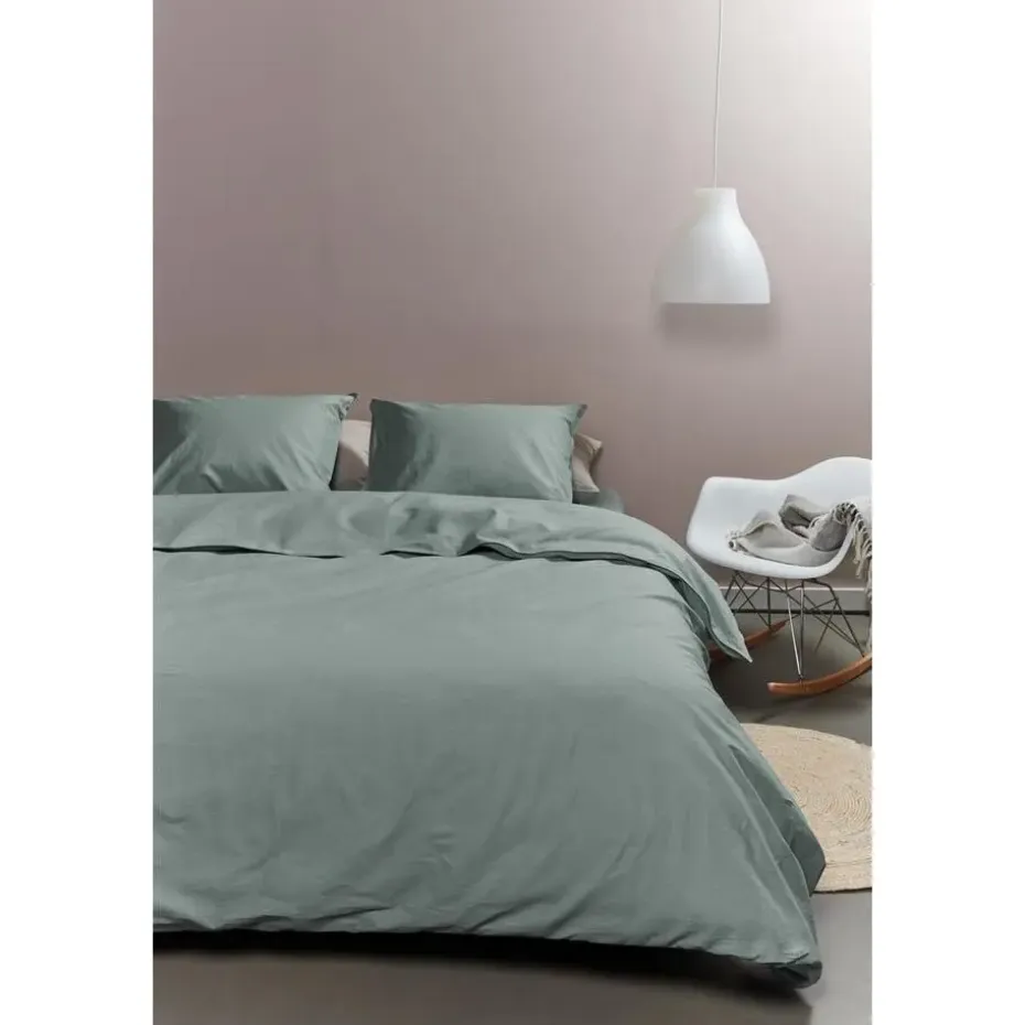 Ambiante Cotton Uni dekbedovertrek - 240x200/220 - Groen