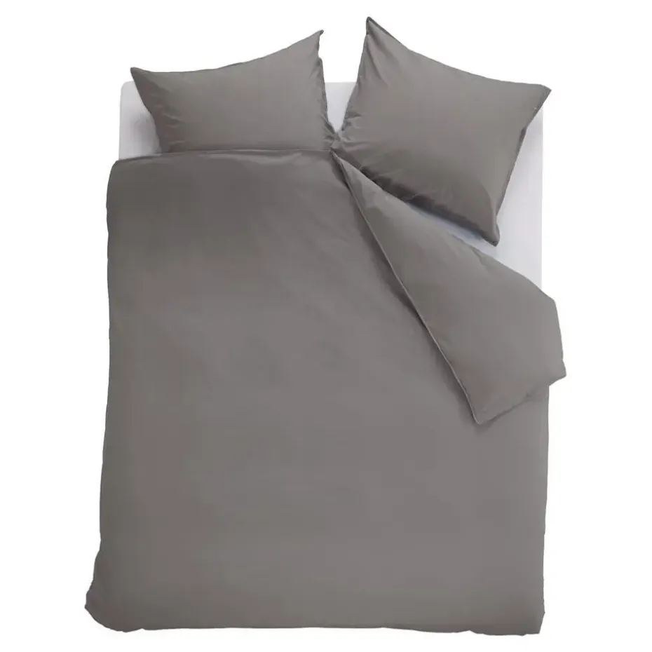 Ambiante Cotton Uni dekbedovertrek - 240x200/220 - Grijs