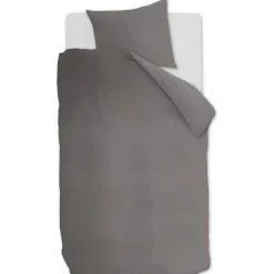 Ambiante Cotton Uni dekbedovertrek - 240x200/220 - Grijs