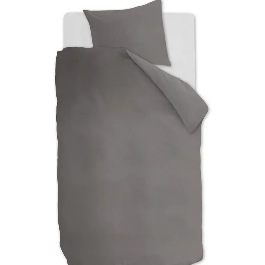 Ambiante Cotton Uni dekbedovertrek - 240x200/220 - Grijs