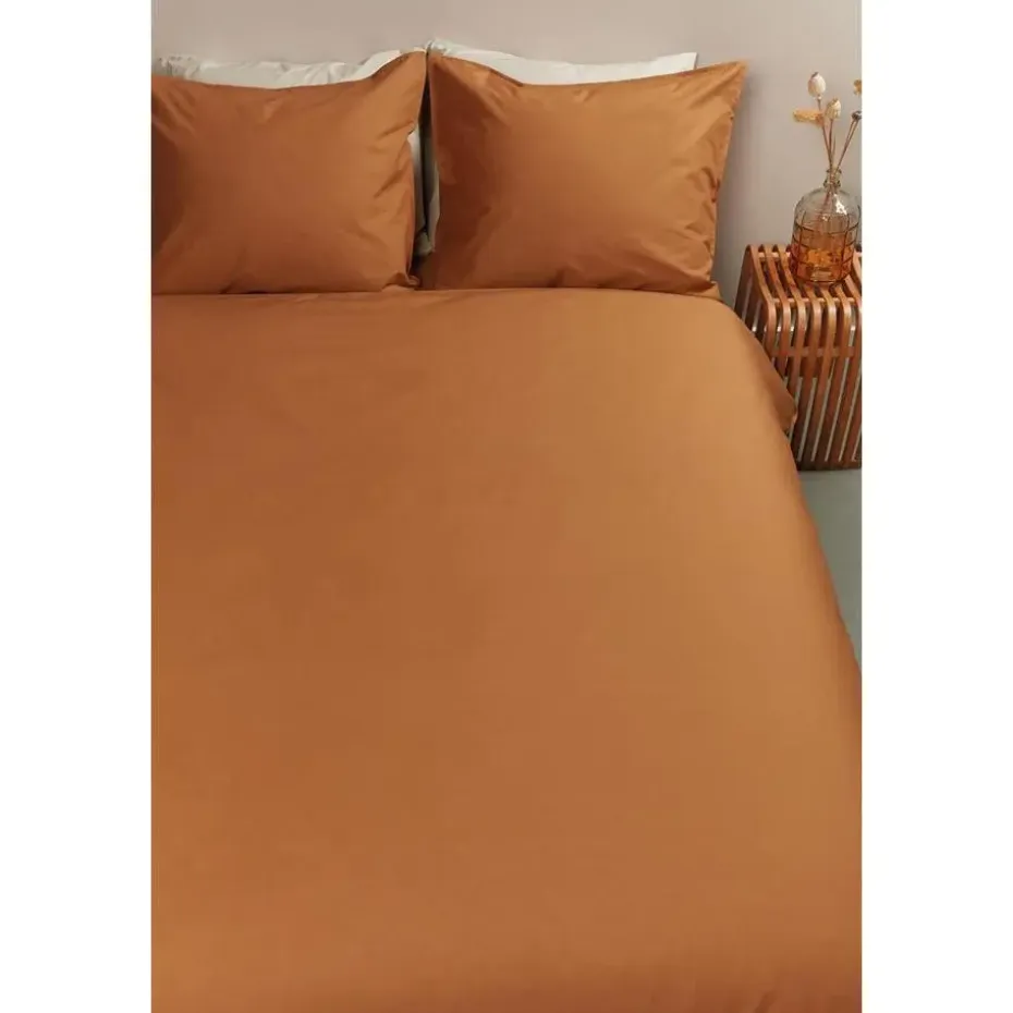 Ambiante Cotton Uni dekbedovertrek - 240x200/220 - Oranje
