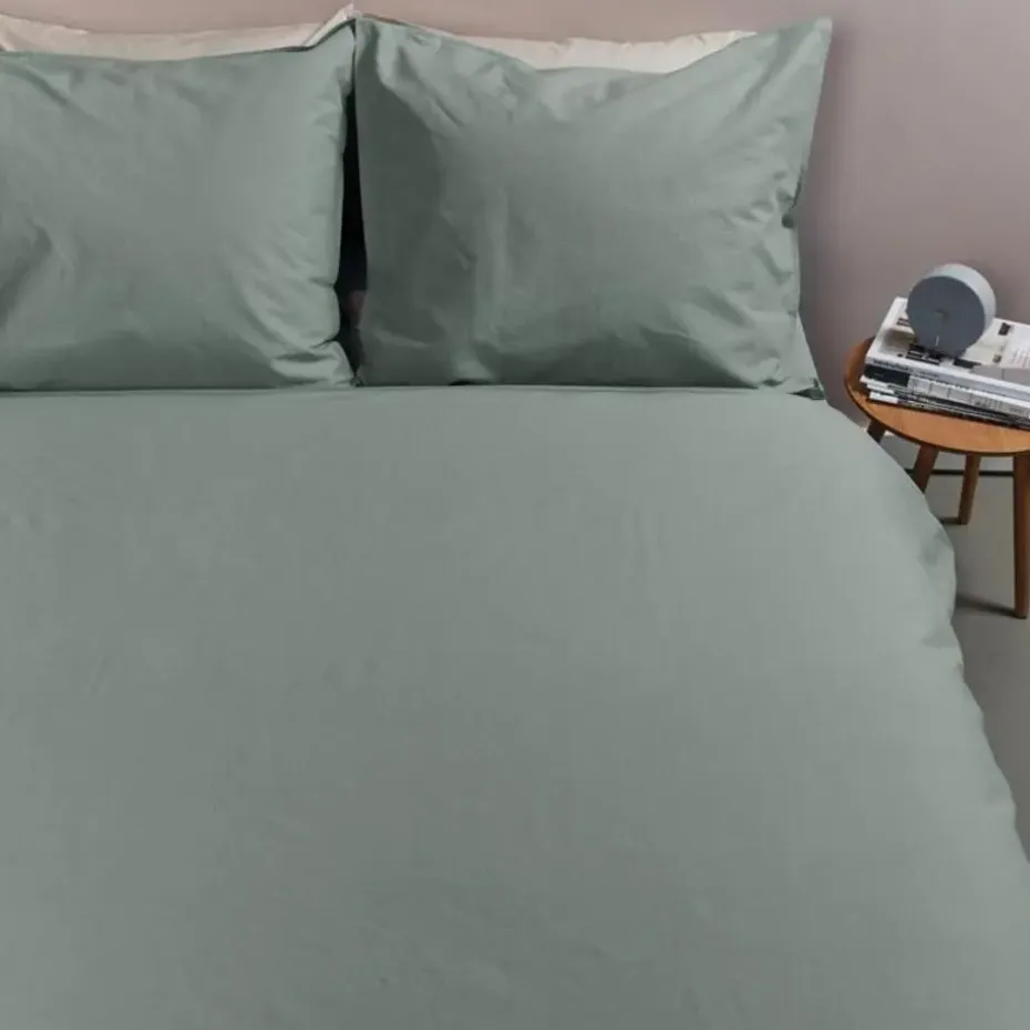 Ambiante Cotton Uni dekbedovertrek - 200x200/220 - Groen