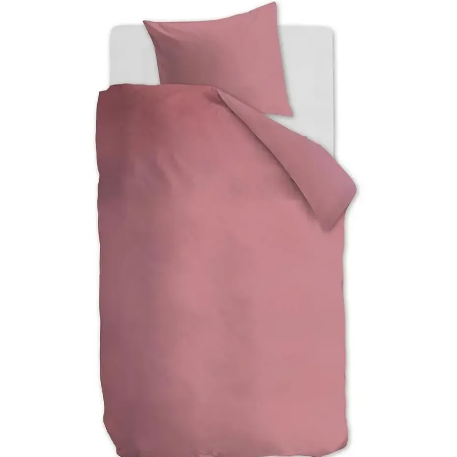 Ambiante Cotton Uni dekbedovertrek - 240x200/220 - Roze
