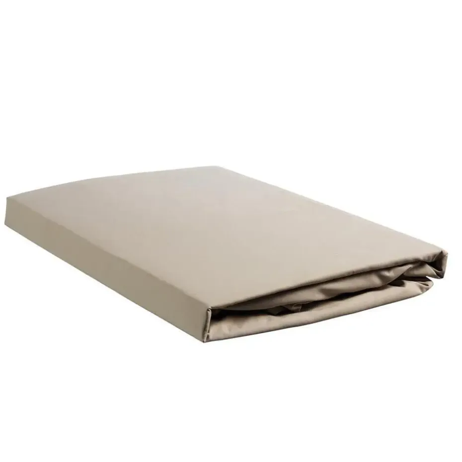 Ambiante Katoen - Hoeslaken - 120x200 - Taupe