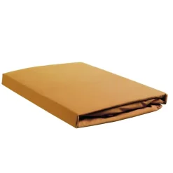 Ambiante Katoen - Hoeslaken - 120x200 - Oker