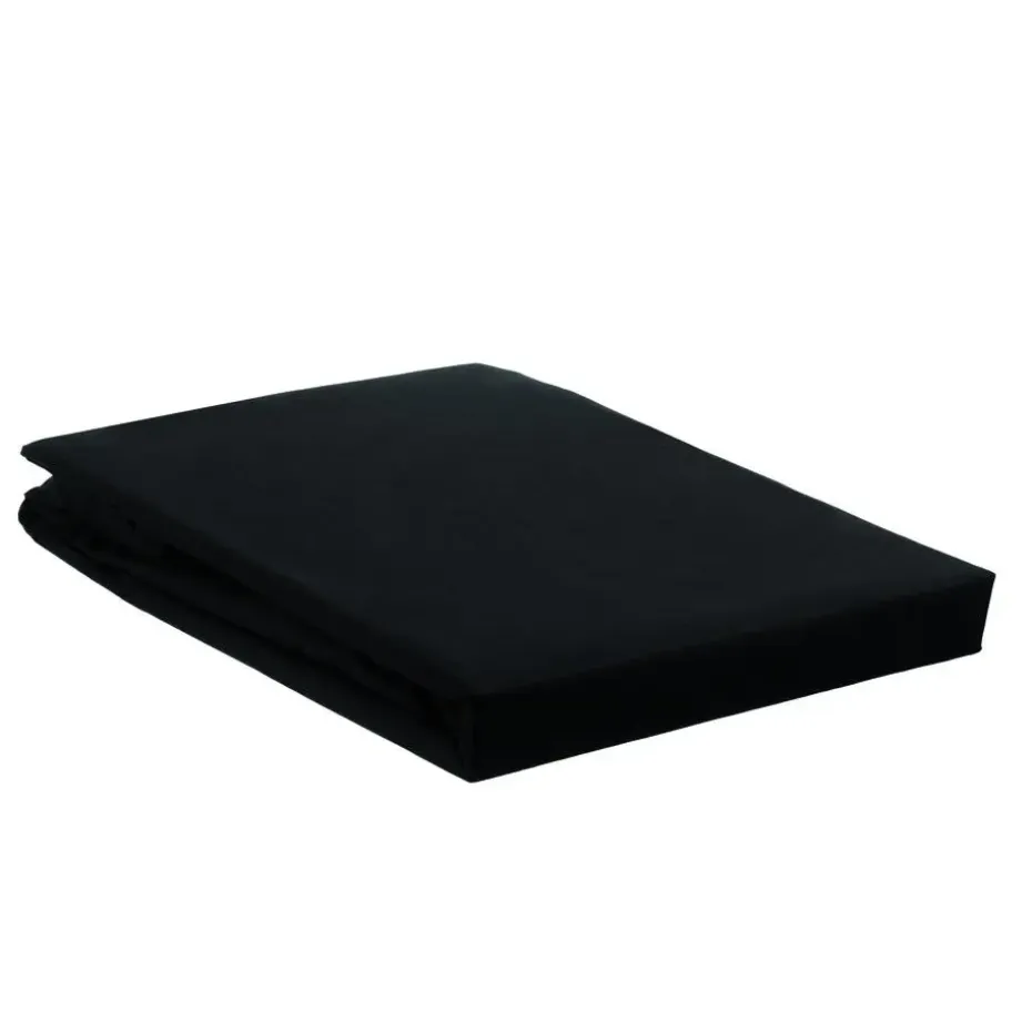Ambiante Katoen - Topper Hoeslaken - 120x200 - Zwart