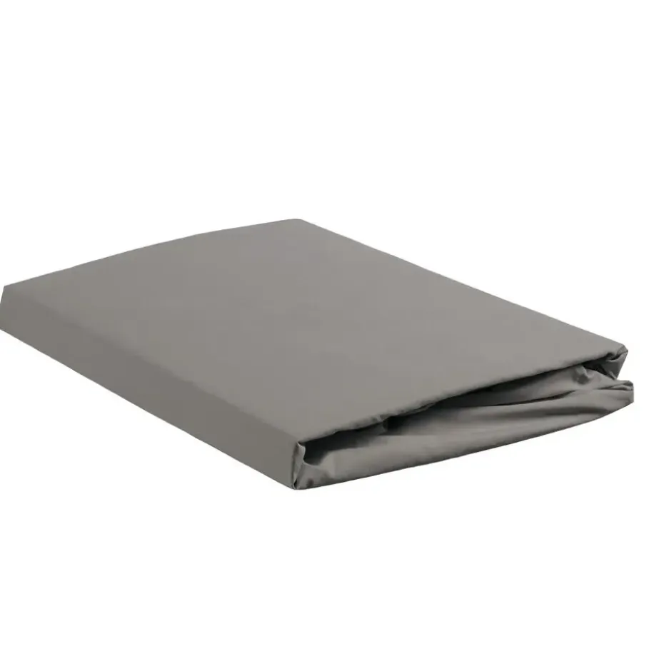 Ambiante Katoen - Topper Hoeslaken - 120x200 - Grijs