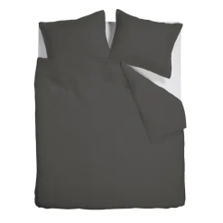 Ambiante Satin Uni dekbedovertrek - 200x200/220 - Donker Grijs