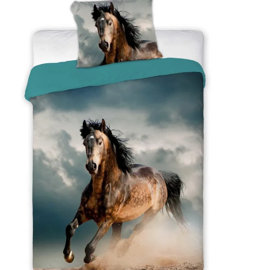 Animal Pictures Paard - Dekbedovertrek - Eenpersoons - 140 x 200 cm - Multi