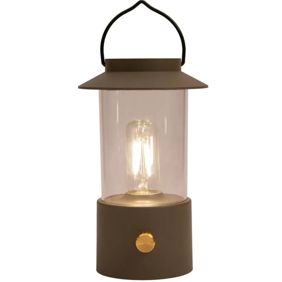 Anna Collection Camping tafellamp - taupe - binnen en buiten