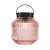 Anna Collection Tuin lantaarn Julia - Solar - zwart - D16 x H16 cm