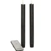 Anna's Collection LED dinerkaarsen - 2x - zwart - 23 cm