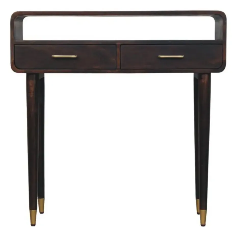 Apollo Loop Console, 2 Lades en Open Gleuf, Donkerbruin